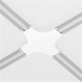 Соединитель X-образный для треков накладных Maytoni Accessories for tracks Radity TRA084CX-11W - фото 4589526
