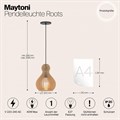 Подвесной светильник Maytoni Roots MOD192PL-01W - фото 4590286