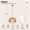 Подвесной светильник Maytoni Roots MOD195PL-01W1 - фото 4590298