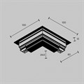 Соединитель угловой L-образный для треков встраиваемых Maytoni Accessories for tracks Exility TRAM034CL-42B - фото 4597965