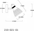 Спот Velante  219-021-01 - фото 4625110