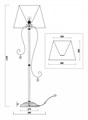 Торшер Freya Simone FR2020-FL-01-BZ - фото 4636577
