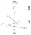 Подвесная люстра Freya Octavia FR5043PL-06BS - фото 4637572