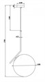 Подвесной светильник Freya Sara FR5130PL-01BS - фото 4637885