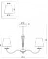 Люстра на штанге Freya Osborn FR2027PL-05BS - фото 4638559