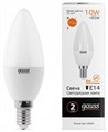 Лампа светодиодная Gauss Led Elementary Candle E14 10Вт 3000K 33110 - фото 4640919