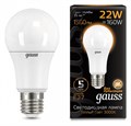 Лампа светодиодная Gauss LED A70 E27 22Вт 3000K 102502122 - фото 4641116