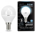 Лампа светодиодная Gauss 1051 E14 9.5Вт 4100K 105101210 - фото 4641201 Лампа светодиодная Gauss 1051 E14 9.5Вт 4100K 105101210 - фото 4641201