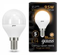 Лампа светодиодная Gauss 1051 E14 9.5Вт 3000K 105101110 - фото 4641361 Лампа светодиодная Gauss 1051 E14 9.5Вт 3000K 105101110 - фото 4641361