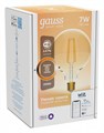 Лампа светодиодная с управлением через Wi-Fi Gauss Smart Home E27 7Вт 2500K 1320112 - фото 4641577 Лампа светодиодная с управлением через Wi-Fi Gauss Smart Home E27 7Вт 2500K 1320112 - фото 4641577