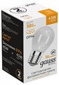 Лампа светодиодная Gauss Basic Filament E27 4.5Вт 2700K 1055215 - фото 4641725