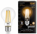 Лампа светодиодная Gauss Filament E27 15Вт 2700K 102902115 - фото 4642054 Лампа светодиодная Gauss Filament E27 15Вт 2700K 102902115 - фото 4642054