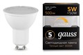 Лампа светодиодная Gauss 1015 GU10 5Вт 3000K 101506105-D - фото 4642148