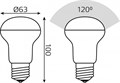 Лампа светодиодная Gauss R63 E14 8Вт 4100K 63228 - фото 4642435 Лампа светодиодная Gauss R63 E14 8Вт 4100K 63228 - фото 4642435