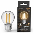 Лампа светодиодная Gauss Filament E27 13Вт 2700K 105802113 - фото 4643368
