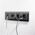 Рамка на 4 поста Werkel черный,стекло W0041108 - фото 4644474 Рамка на 4 поста Werkel черный,стекло W0041108 - фото 4644474