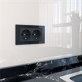 Розетка двойная с заземлением, без рамки Werkel черный матовый W1172008 - фото 4644519 Розетка двойная с заземлением, без рамки Werkel черный матовый W1172008 - фото 4644519