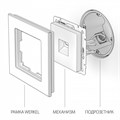 Розетка Ethernet RJ-45 без рамки Werkel W118 4 W1181004 - фото 4644714 Розетка Ethernet RJ-45 без рамки Werkel W118 4 W1181004 - фото 4644714