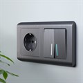 Выключатель проходной двухклавишный с подсветкой без рамки Werkel W112 7 W1122104 - фото 4644740 Выключатель проходной двухклавишный с подсветкой без рамки Werkel W112 7 W1122104 - фото 4644740
