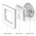 Выключатель проходной двухклавишный с подсветкой без рамки Werkel W112 7 W1122104 - фото 4644741 Выключатель проходной двухклавишный с подсветкой без рамки Werkel W112 7 W1122104 - фото 4644741