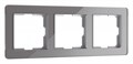 Рамка на 3 поста Werkel Acrylic графит W0032704 - фото 4646344