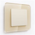 Выключатель проходной одноклавишный Werkel Айвори матовый W1112062 - фото 4646496