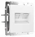 Розетка Ethernet RJ-45 без рамки Werkel белый матовый W1181161 - фото 4646627