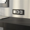 Рамка на 3 поста Werkel AluMax черный алюминий a066331 - фото 4647276 Рамка на 3 поста Werkel AluMax черный алюминий a066331 - фото 4647276