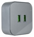 Розетка 2xUSB на треке Arte Milano Am-track-sockets 380022TS/USBx2 Grey - фото 4661105