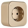 Розетка с заземлением на треке Arte Milano Am-track-sockets 380022TS/ES Gold - фото 4661125