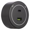 Розетка USB и type C на треке Arte Milano Am-track-sockets-39 399732TS/USB-Type-C Black - фото 4661299