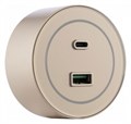 Розетка USB и type C на треке Arte Milano Am-track-sockets-39 399732TS/USB-Type-C Gold - фото 4661323