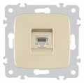 Розетка Ethernet RJ-45 без рамки Arte Milano am-205 205.45-1.shampan - фото 4684481