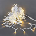 A-047B WW гирлянда светодиодная, провод белый, 30м, 300LED, влагозащищенная, IP65 - фото 4691761