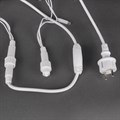 A-047B WW/WT FLASH гирлянда светодиодная, провод белый, 30м, 300LED, влагозащищенная, IP65 - фото 4691765