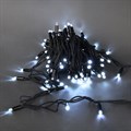 A-504A W гирлянда светодиодная, черный провод 10м, 100LED, 24V, морозоустойчивая, влагозащищенная - фото 4691797