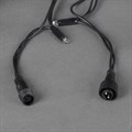 A-504A WW/WT FLASH гирлянда светодиодная, черный провод 10м, 100LED, 24V, морозоустойчивая,влагозащ. - фото 4691807