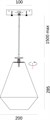 Подвесной светильник Enigma FL1115-1P1 (FL1115-1P1) - фото 4708376