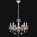 Подвесная люстра Eurosvet Elisha 3281/5 белый с золотом/тонированный хрусталь Strotskis - фото 4750435