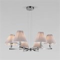 Подвесная люстра Eurosvet Peony 60136/6 хром/серый - фото 4752782