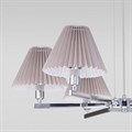 Подвесная люстра Eurosvet Peony 60136/6 хром/серый - фото 4752785