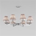 Подвесная люстра Eurosvet Peony 60136/8 хром/серый - фото 4752787