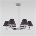 Подвесная люстра Eurosvet Peony 60136/6 хром/графит - фото 4752790