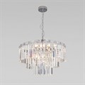 Подвесная люстра Eurosvet Elegante 10130/8 хром/прозрачный хрусталь Strotskis - фото 4753138