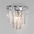 Накладной светильник Eurosvet Elegante 10130/1 хром/прозрачный хрусталь Strotskis - фото 4753154