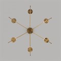 Люстра на штанге Eurosvet Anders 60142/6 латунь - фото 4753711
