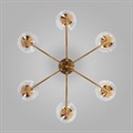 Люстра на штанге Eurosvet Spritz 70217/6 латунь - фото 4754153
