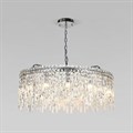 Подвесная люстра Eurosvet Blitz 60159 хром/ прозрачный хрусталь Strotskis - фото 4754537