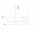 Люстра на штанге Eurosvet Calyx 60168/6 латунь - фото 4754926