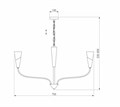 Подвесная люстра Eurosvet Rhyton 60167/6 никель - фото 4754990